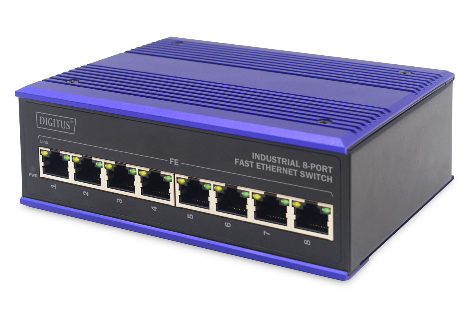 Switch Digitus Industrial 8-Port Fast Ethernet Switch