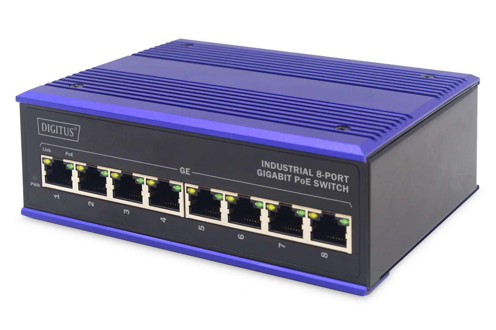 Switch Digitus Industrial 8-Port Gigabit PoE Switch