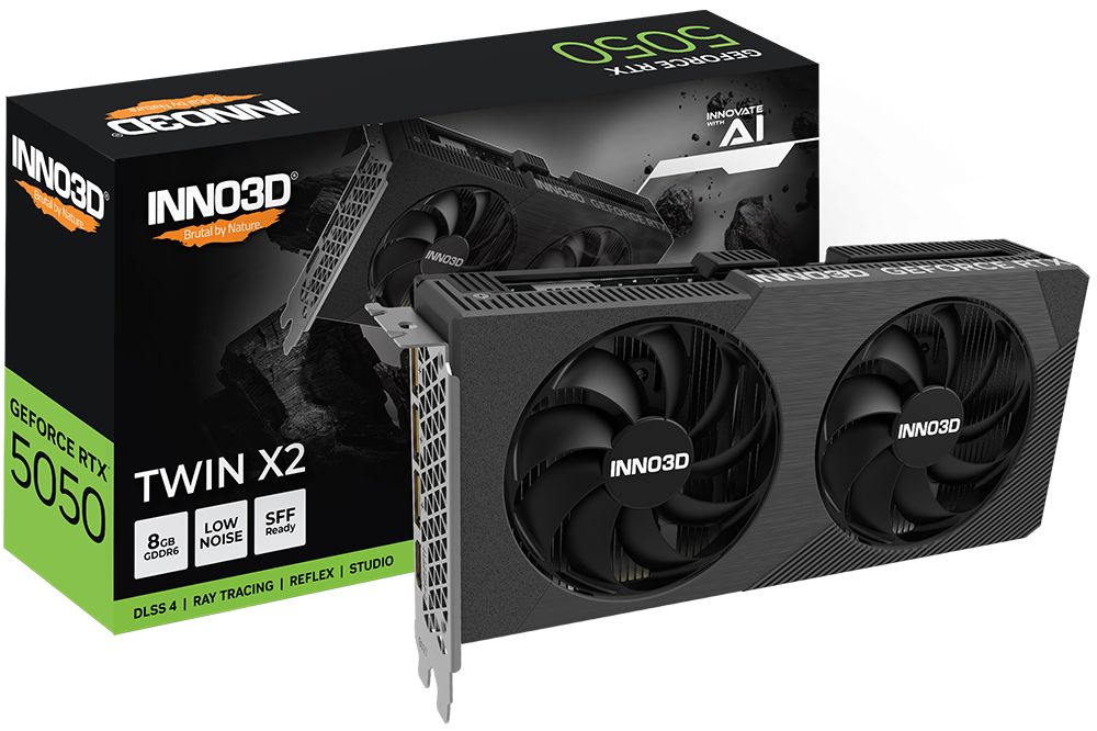 Videókártya Inno3D GeForce RTX5050 8GB Twin X2