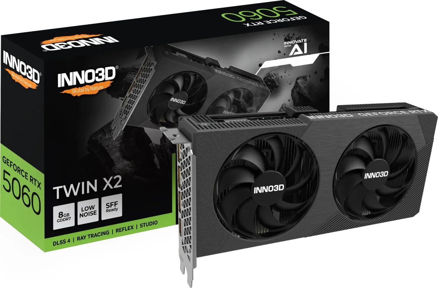 Videókártya Inno3D GeForce RTX5060 8GB DDR7 Twin X2