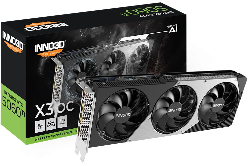 Videókártya Inno3D GeForce RTX5060 Ti 8GB DDR7 Twin X3 OC