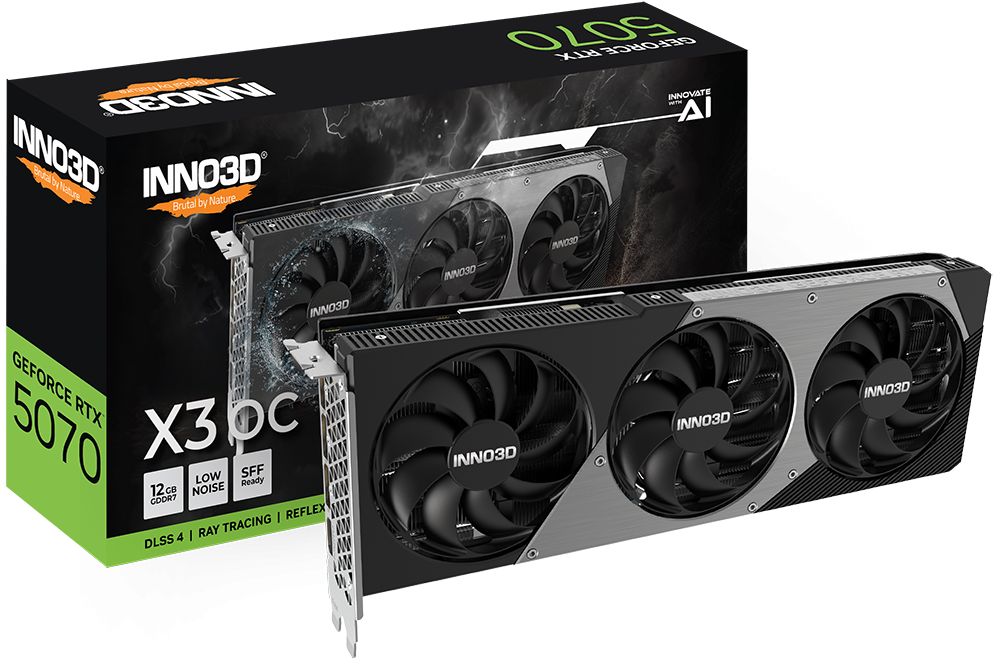 Videókártya Inno3D GeForce RTX5070 12GB GDDR7 X3 OC