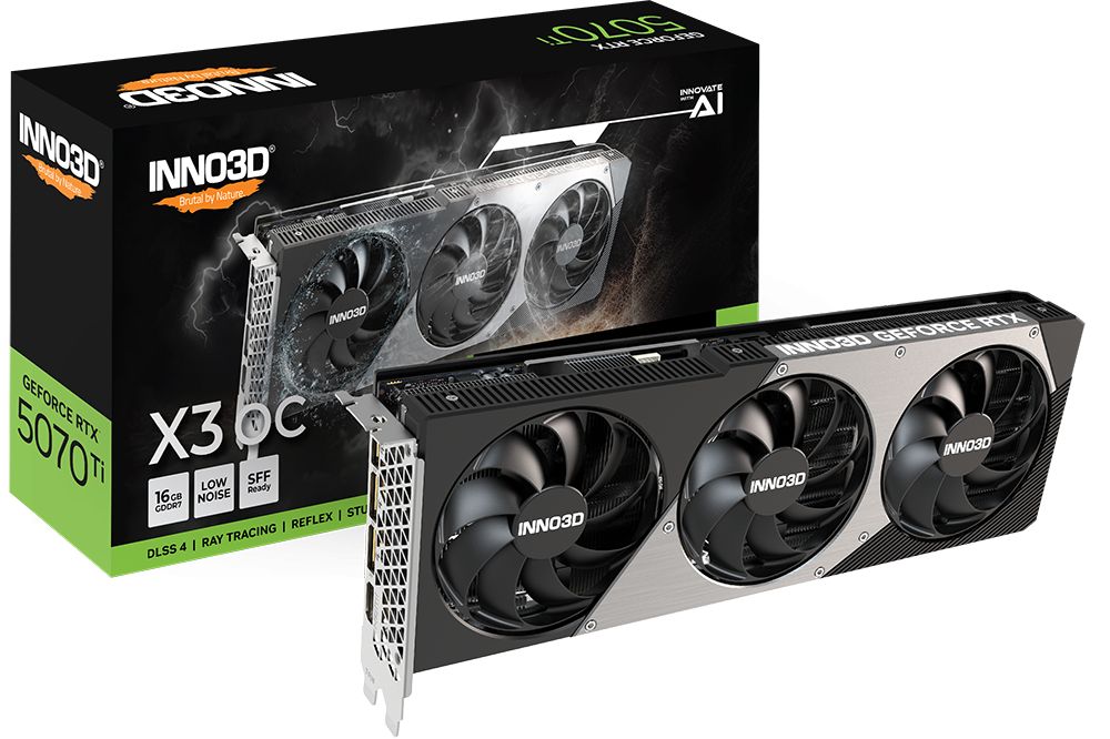 Videókártya Inno3D GeForce RTX5070 Ti 16GB GDDR7 X3 OC