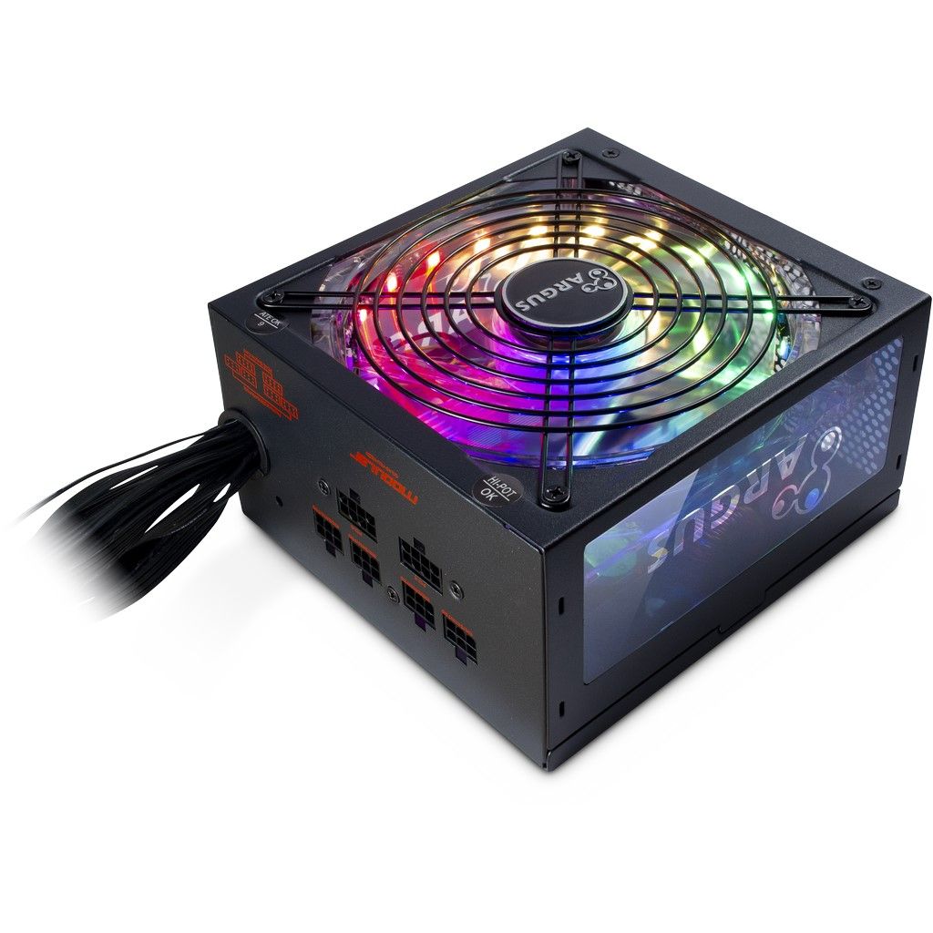 Tápegység Inter-Tech 750W 80+ Gold Argus RGB-750W CM II