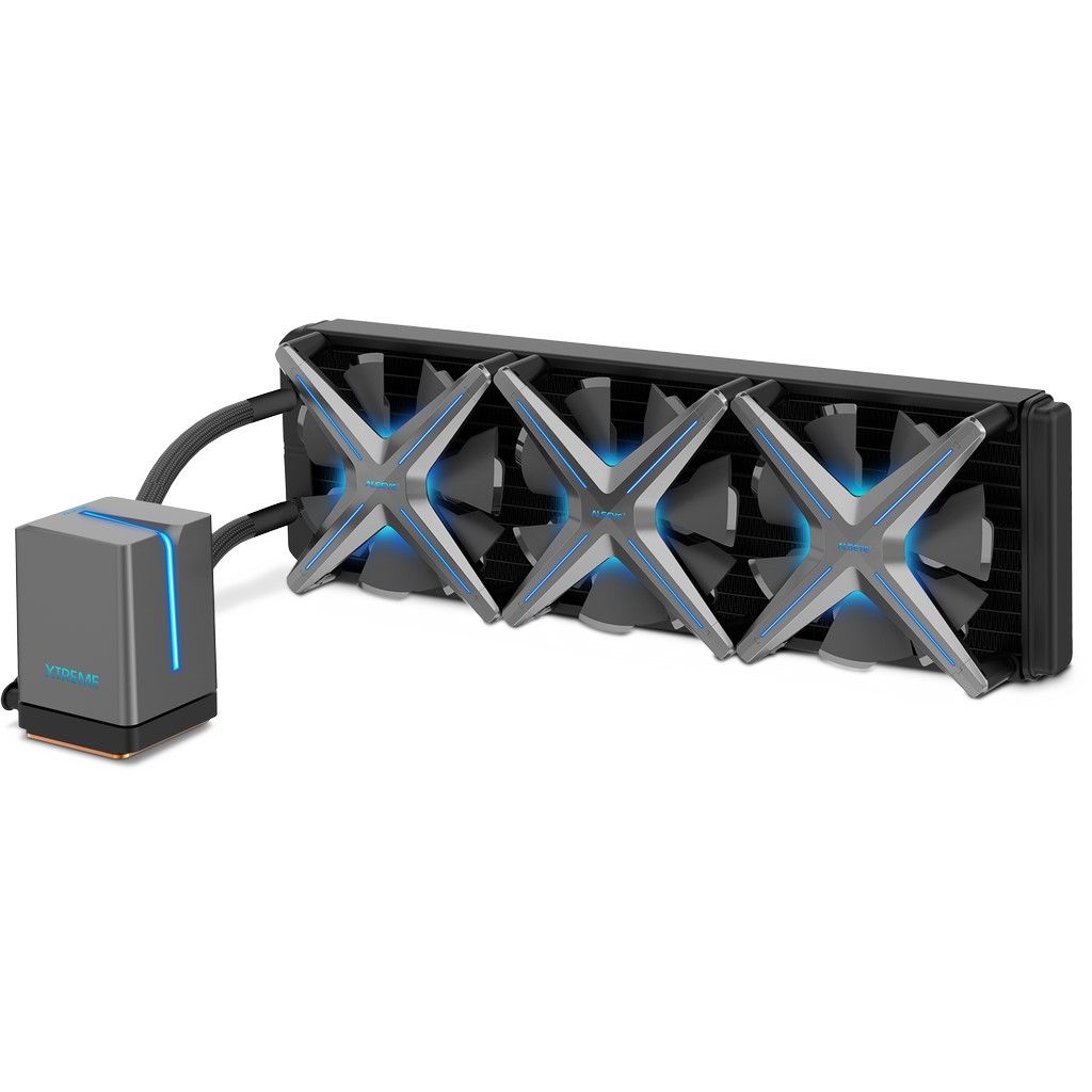 Ventilátorok, Hűtők, Előlapi panelek Inter-Tech ALSEYE X360 360mm AiO water cooling