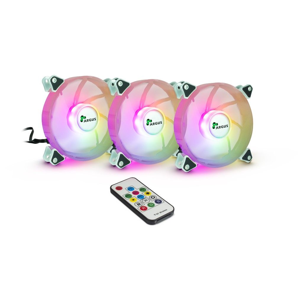 Ventilátorok, Hűtők, Előlapi panelek Inter-Tech ARGUS RGB-FAN SET RS-06