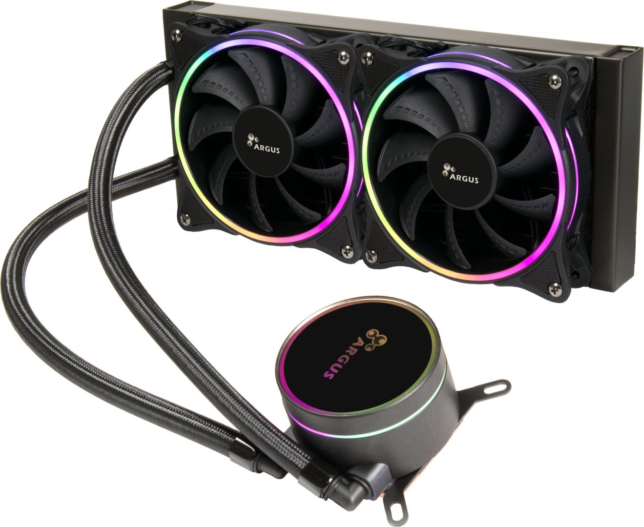 Ventilátorok, Hűtők, Előlapi panelek Inter-Tech LC-240 RGB