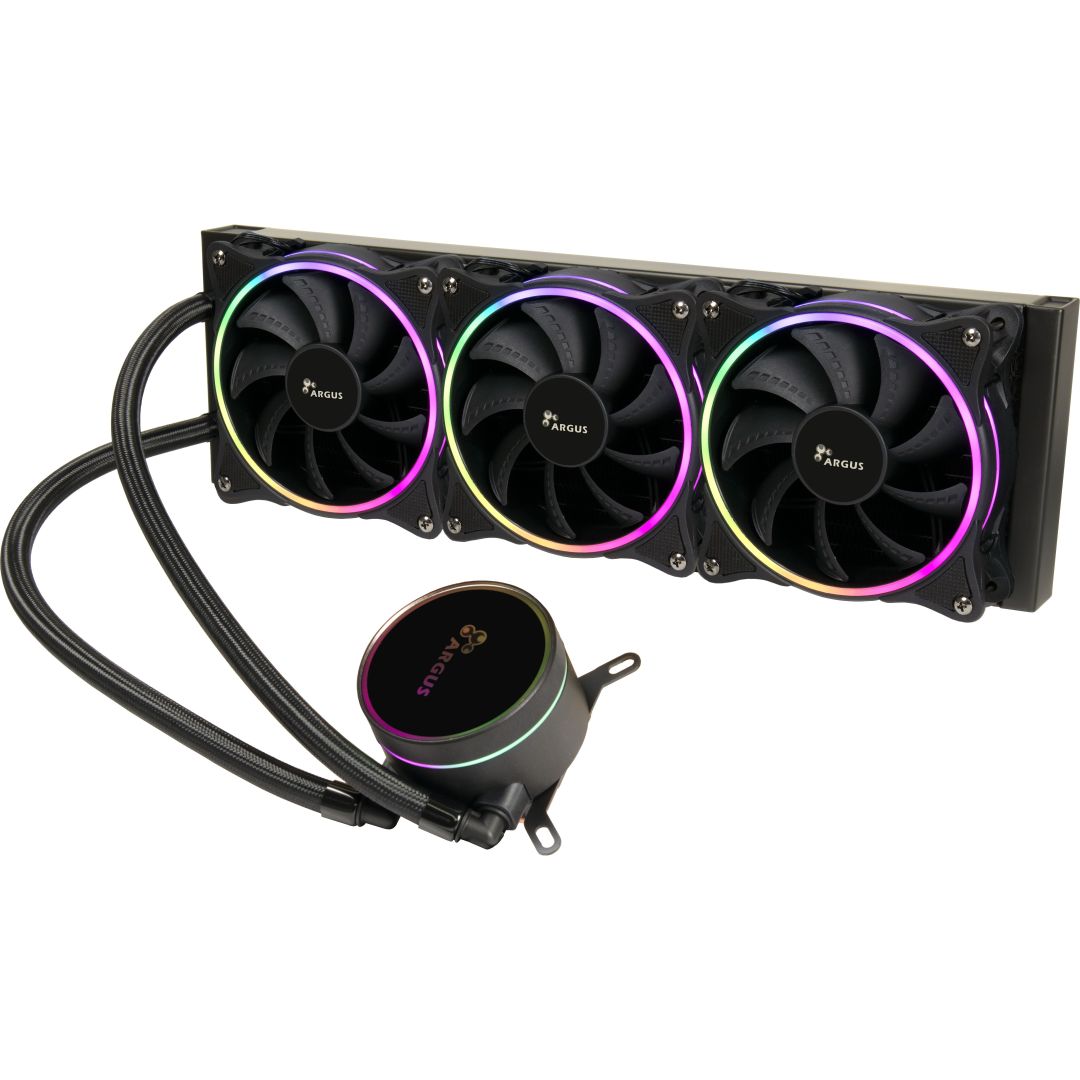 Ventilátorok, Hűtők, Előlapi panelek Inter-Tech LC-360 RGB