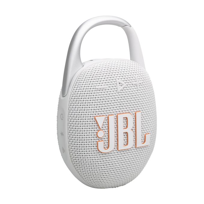 Hangszóró JBL Clip5 Bluetooth Ultra-portable Waterproof Speaker White