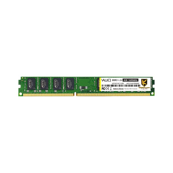 Memória Kingsman 4GB DDR3 1600MHz Veluei