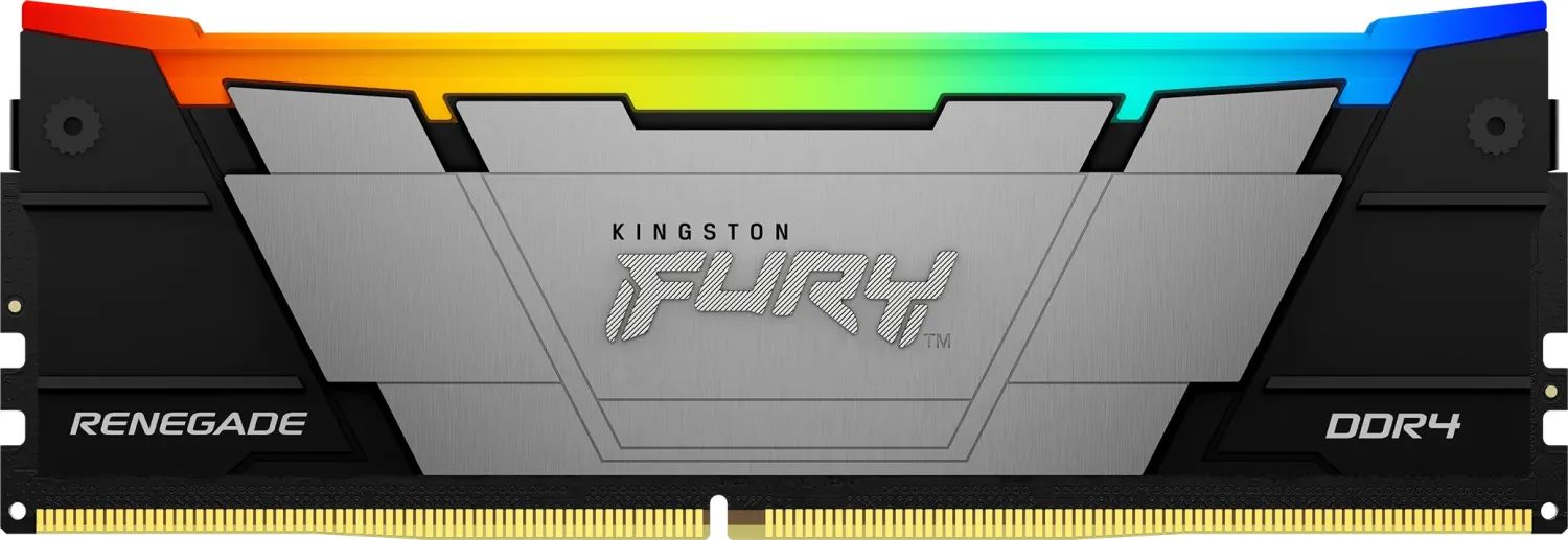 Memória Kingston 16GB DDR4 3200MHz Fury Renegade RGB Black