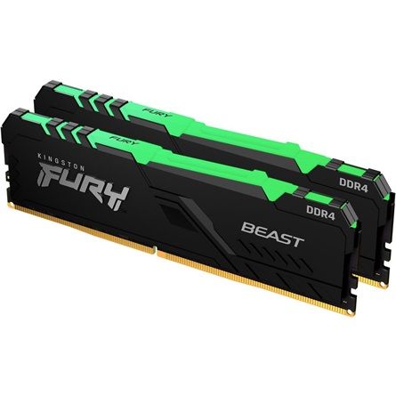 Memória Kingston 16GB DDR5 5200MHz Kit(2x8GB) Fury Beast RGB