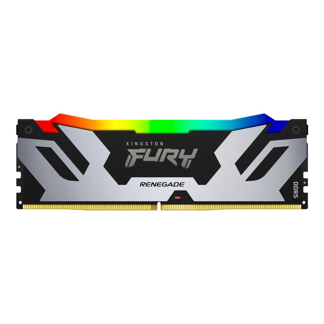 Memória Kingston 16GB DDR5 6400MHz Fury Renegade RGB Black/Silver
