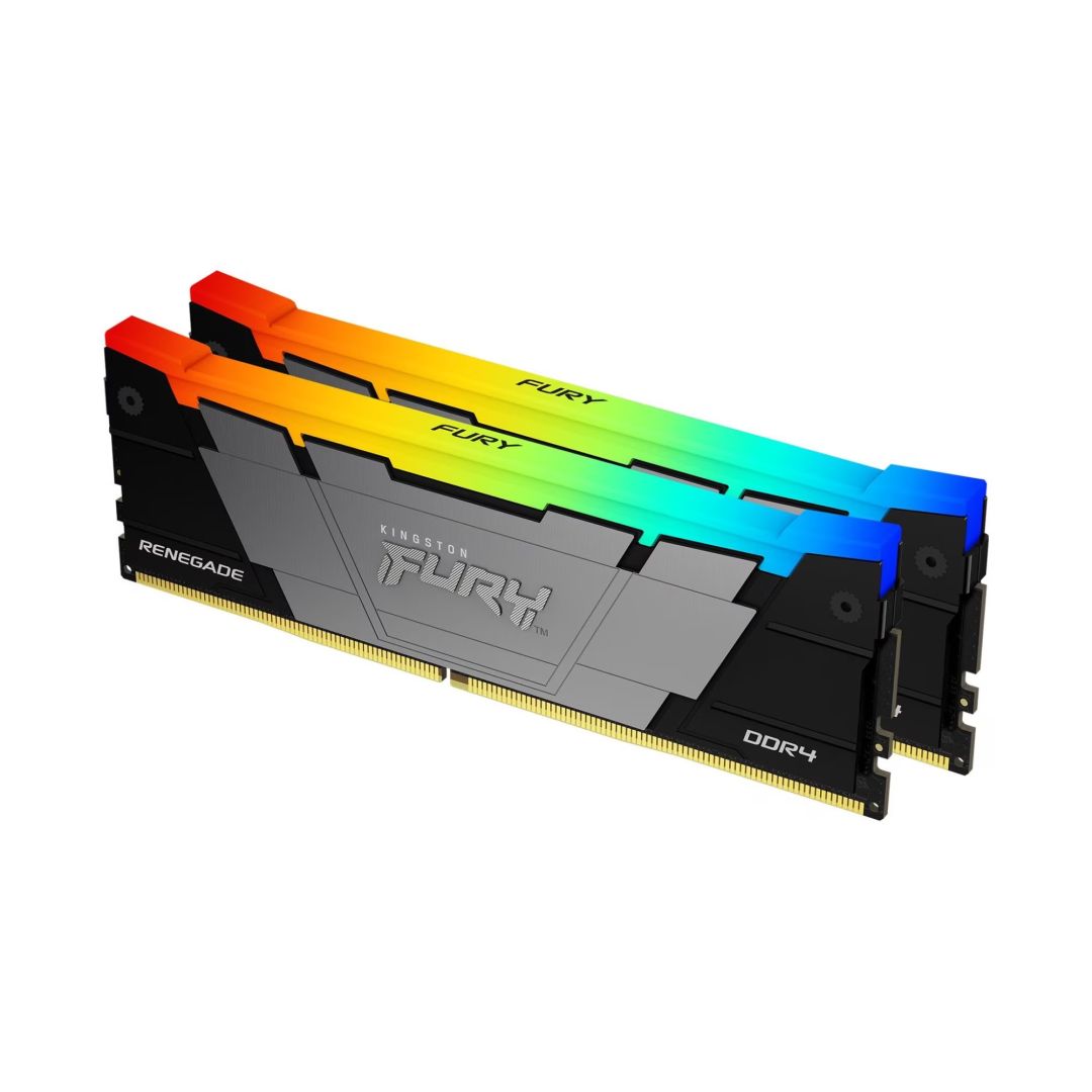 Memória Kingston 32GB DDR4 3600MHz Kit(2x16GB) Fury Renegade RGB Black