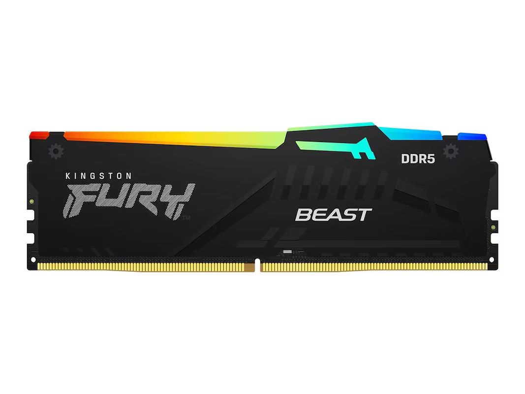 Memória Kingston 32GB DDR5 5600MHz Fury Beast RGB Black