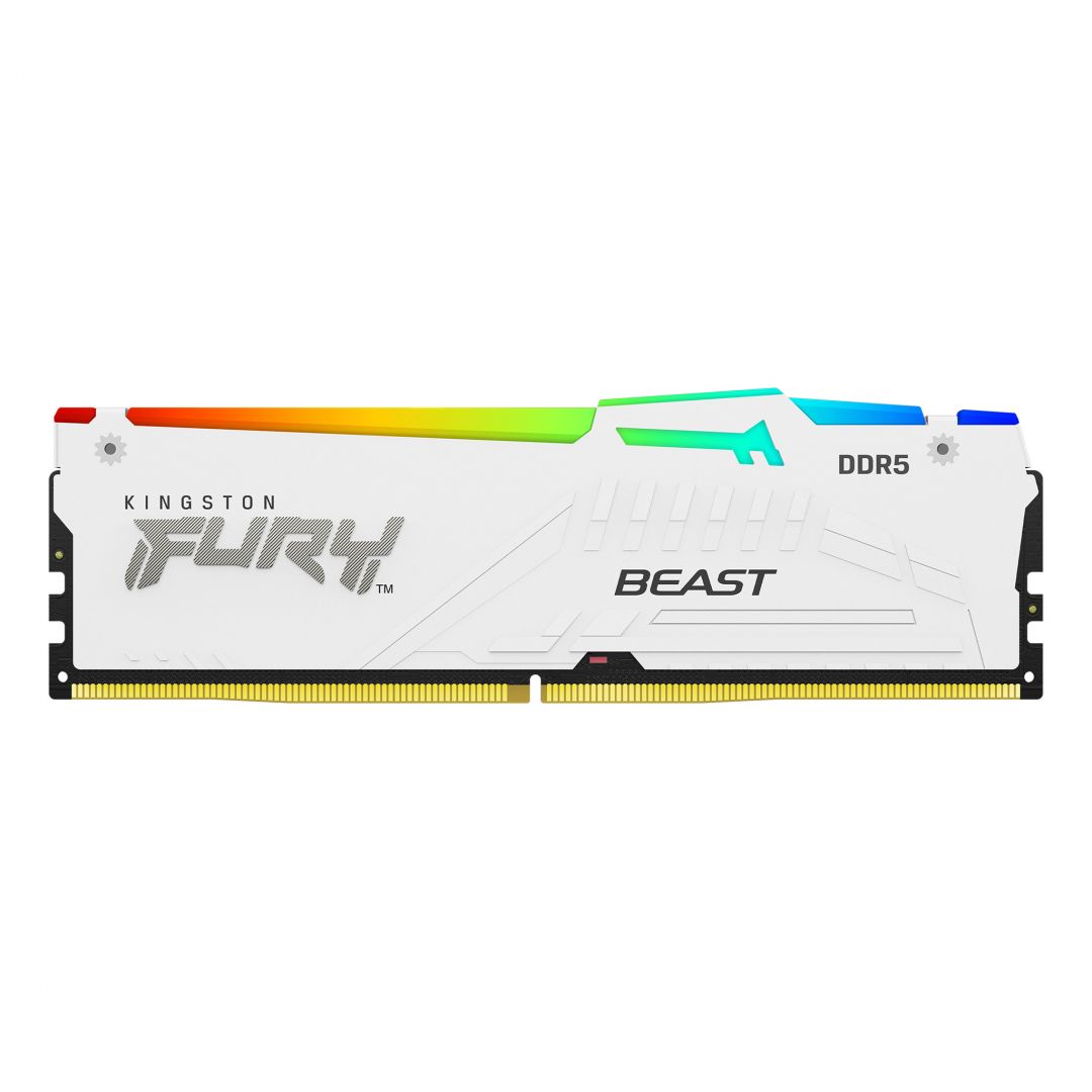 Memória Kingston 32GB DDR5 5600MHz Fury Beast RGB White