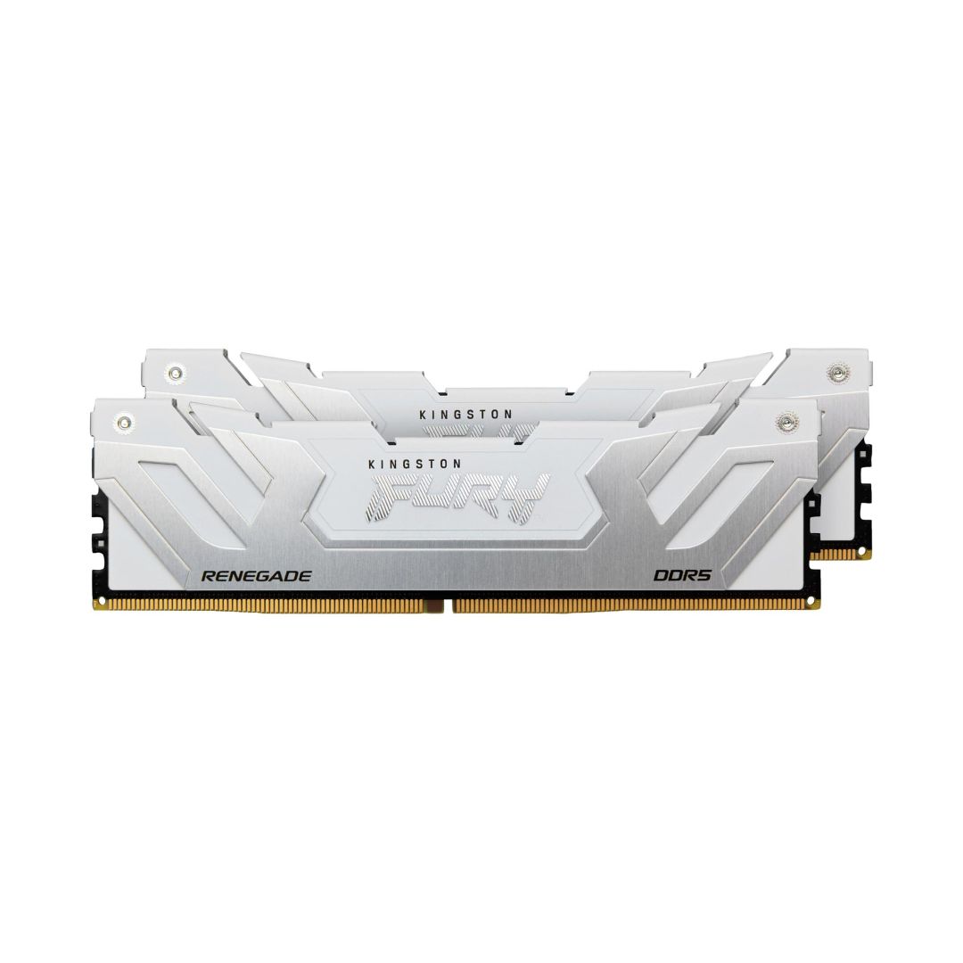 Memória Kingston 48GB DDR5 8000MHz Kit(2x24GB) Fury Renegade White/Silver