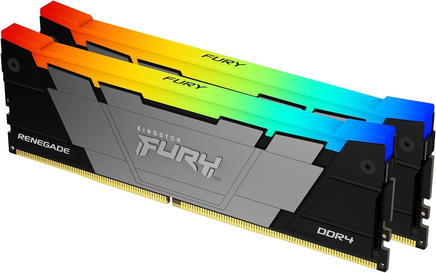 Memória Kingston 64GB DDR4 3600MHz Kit(2x32GB) Fury Renegade RGB Black