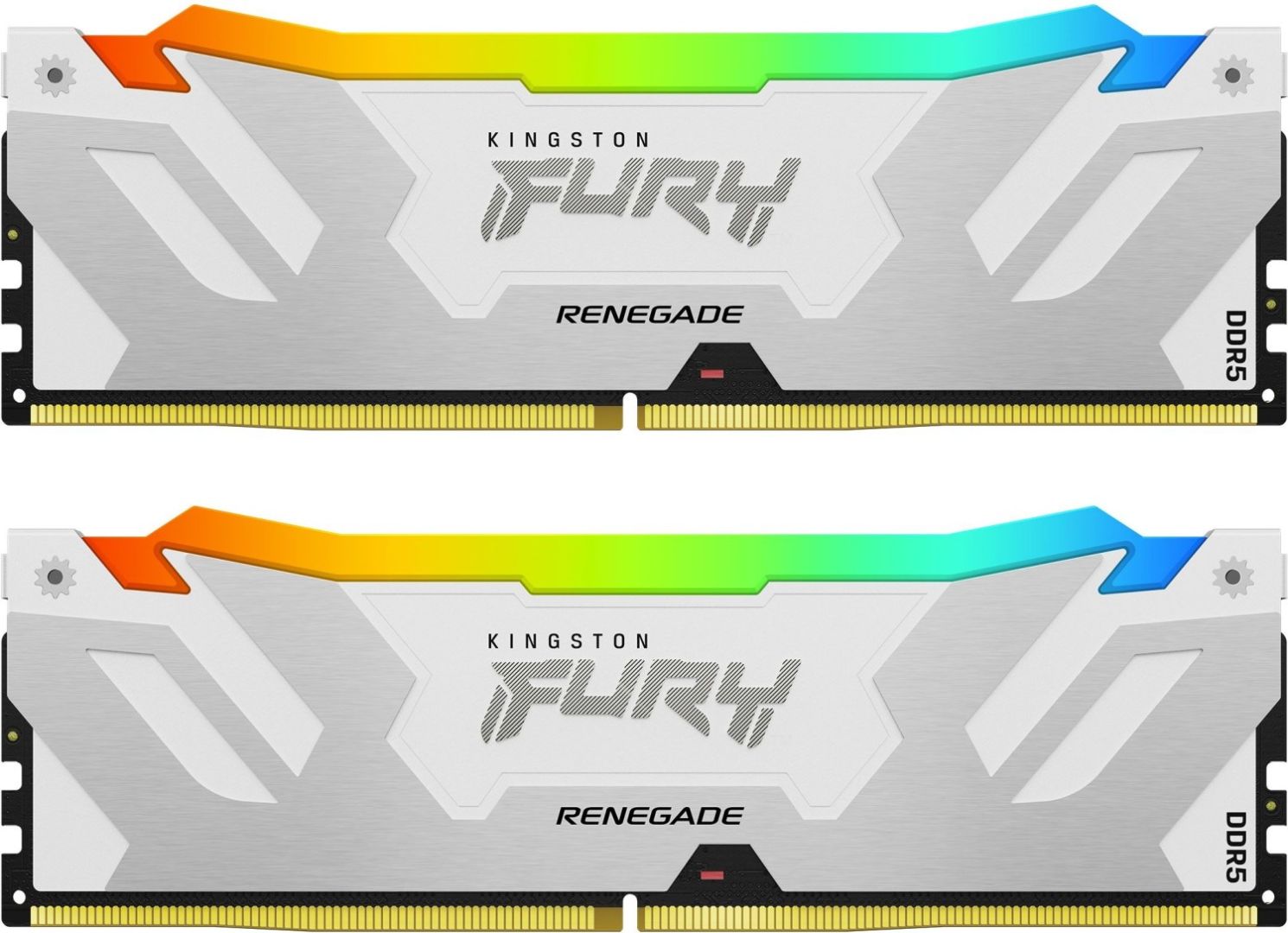 Memória Kingston 64GB DDR5 6400MHz Kit(2x32GB) Fury Renegade RGB White