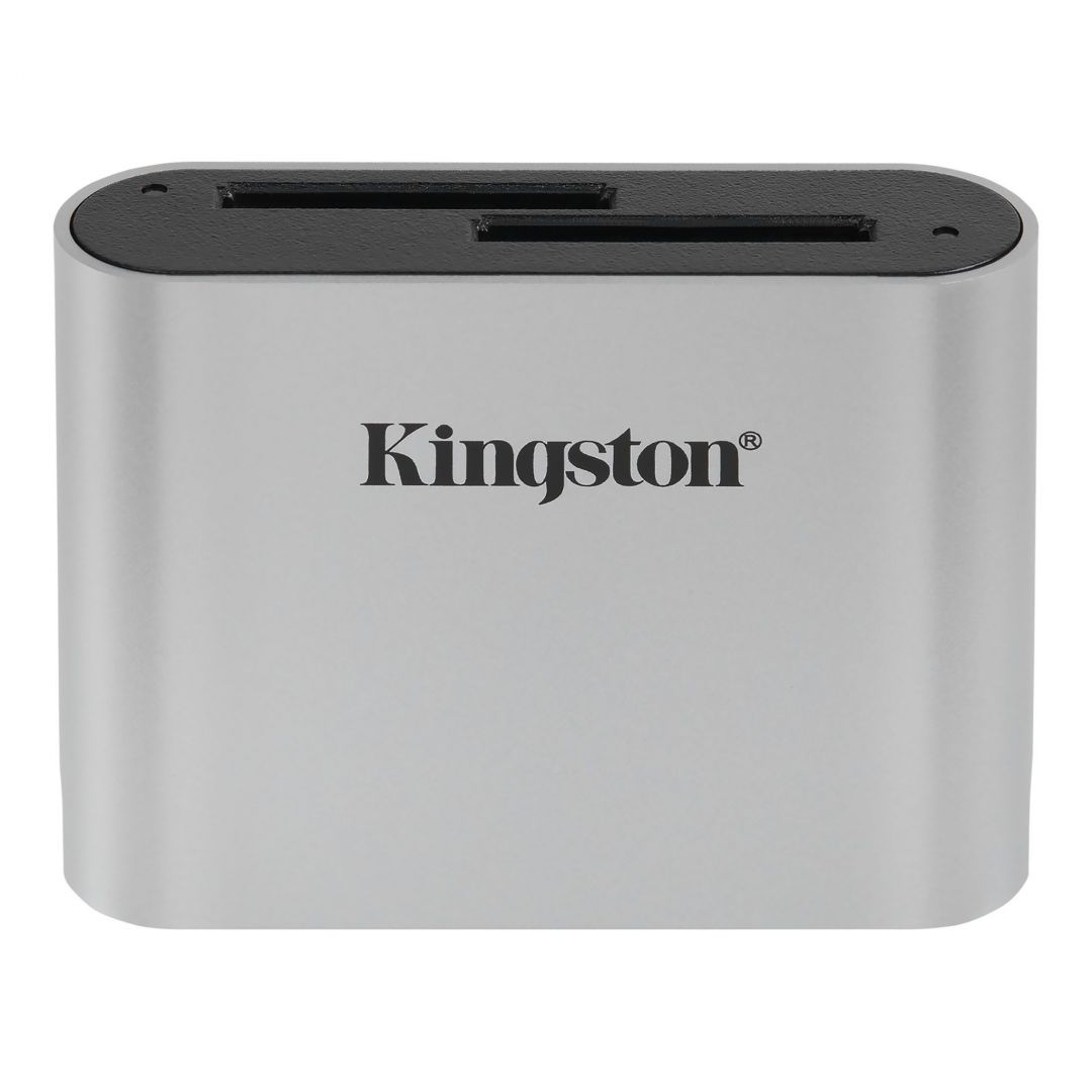Kártyaolvasó Kingston Workflow SD USB 3.2 UHS-II Card Reader Silver