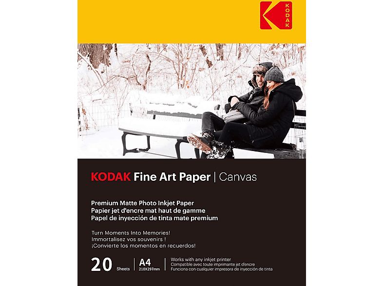 Fotópapír Kodak Fine Art 230g A4 20db Matt Fotópapír