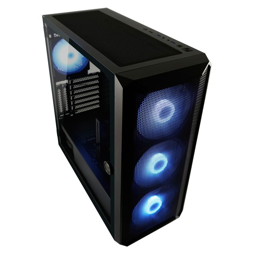 Ház LC Power 804B Obsession X Gaming Case ARGB Tempered Glass Black