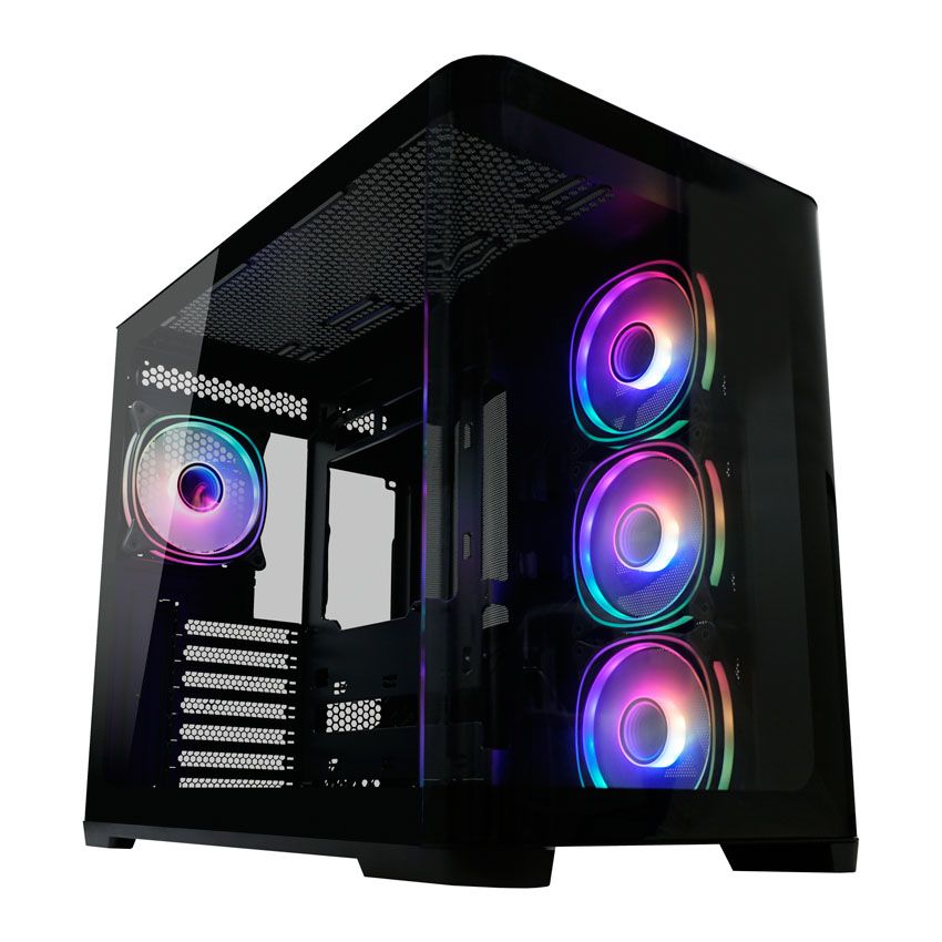Ház LC Power Gaming 8001B Tempered Glass Pro-Storm Dark