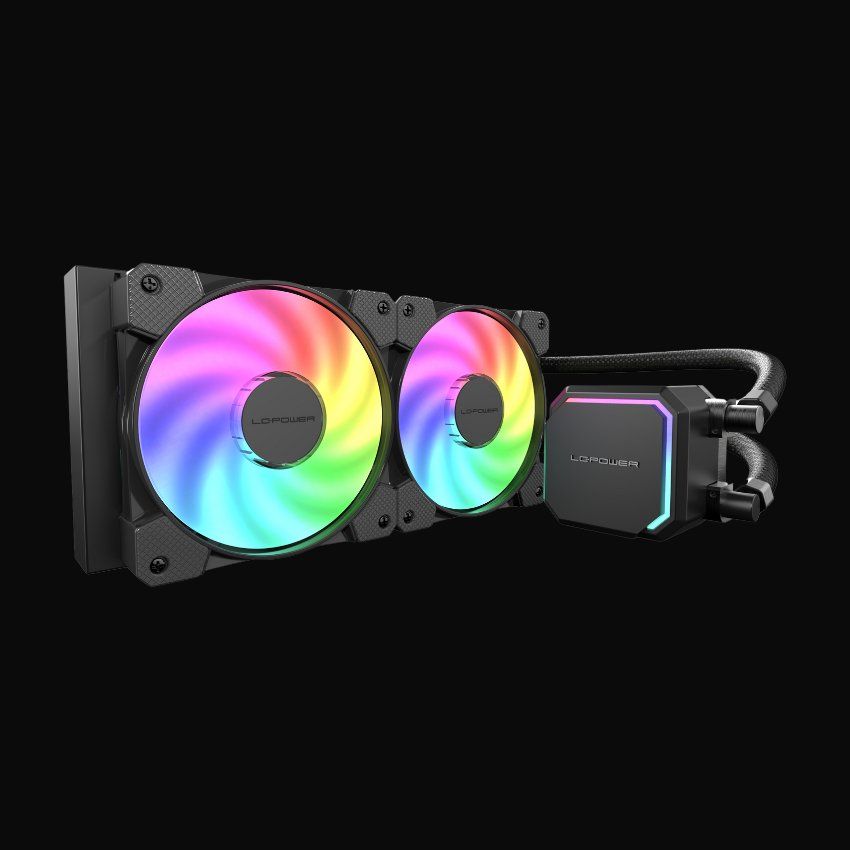 Ventilátorok, Hűtők, Előlapi panelek LC Power LC-CC-240-B-ARGB JetFlow