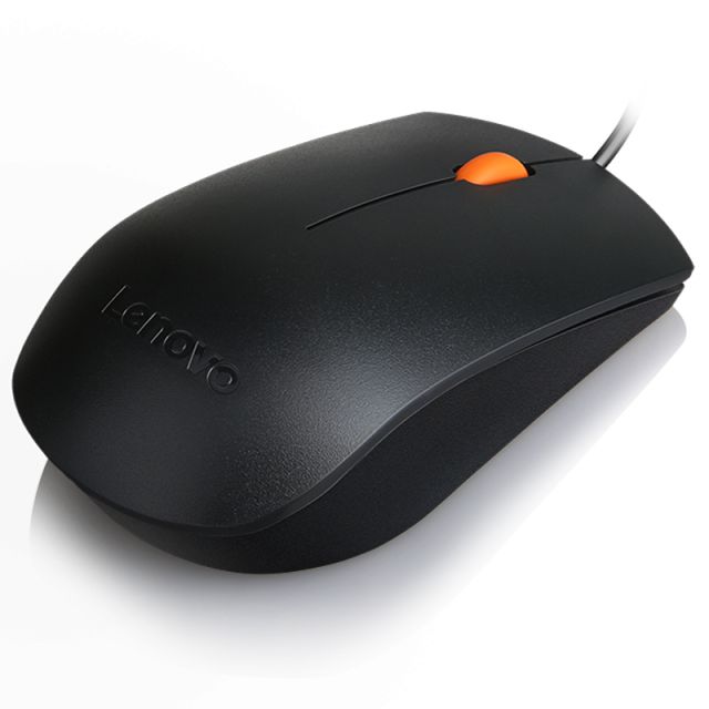 Egér Lenovo 300 Wired USB Mouse Black Egér Lenovo 300 Wired USB Mouse Black