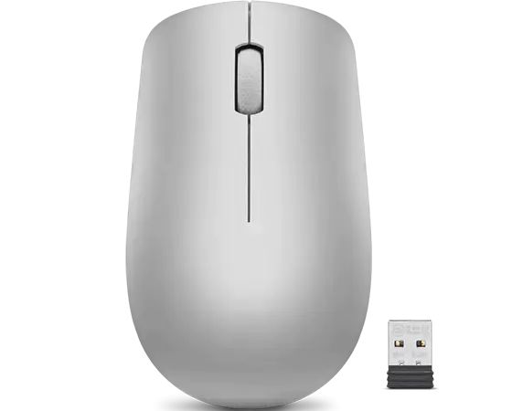 Egér Lenovo 530 Wireless Mouse Platinum Grey