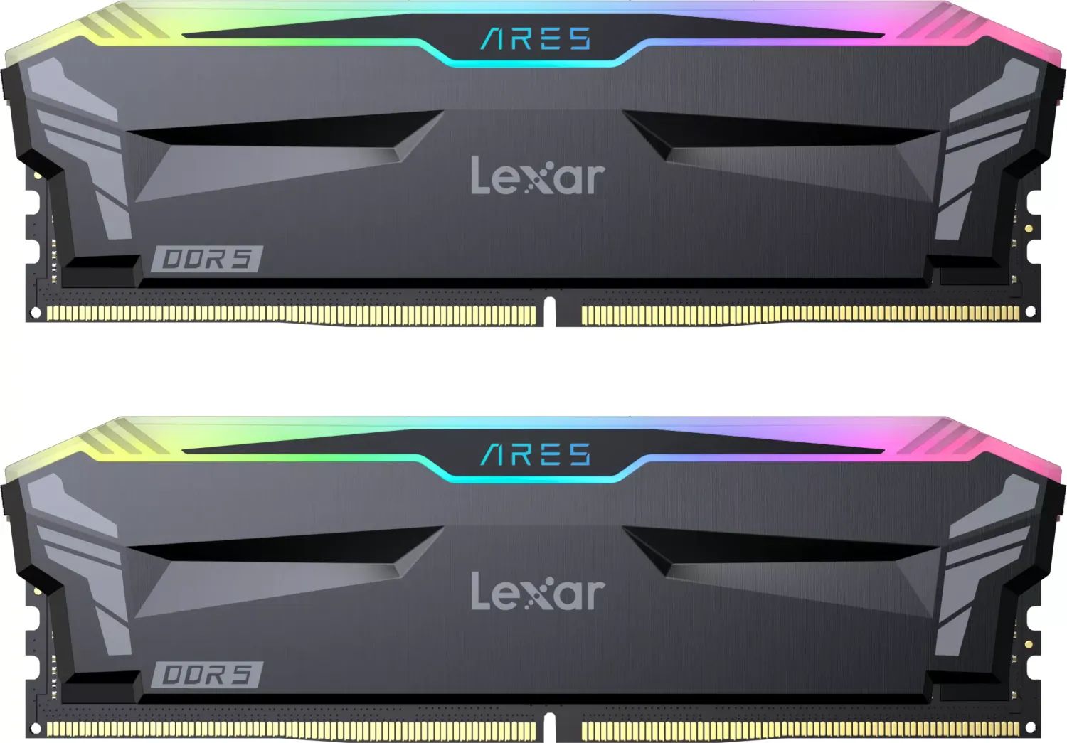 Memória Lexar 32GB DDR5 6400MHz Kit(2x16GB) ARES RGB Black