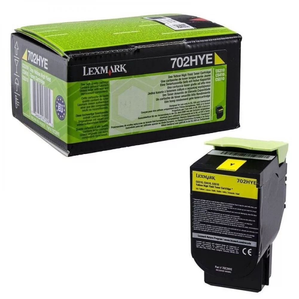 Toner Lexmark 702H Yellow toner