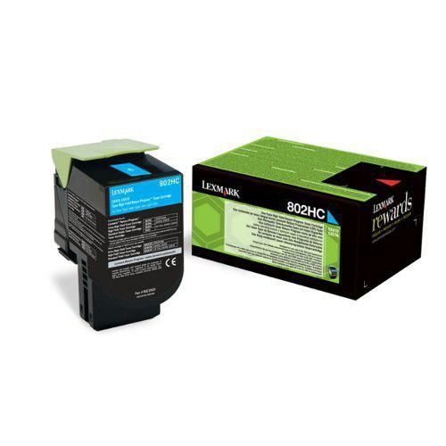 Toner Lexmark 802HC Cyan toner