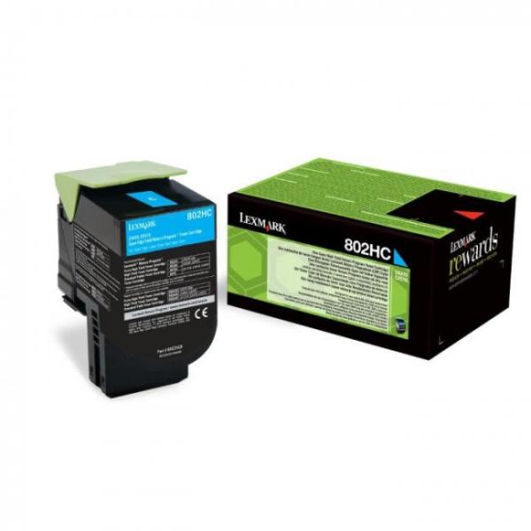 Toner Lexmark 802HC High Cyan toner