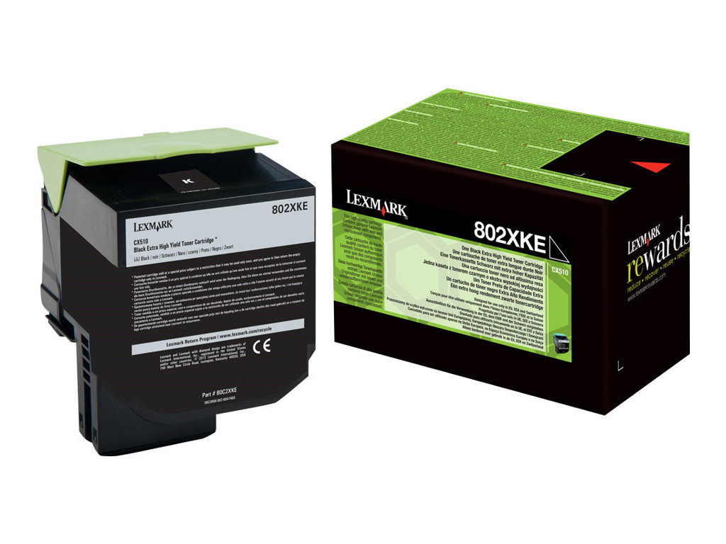 Toner Lexmark 802XKE Extra High Black toner