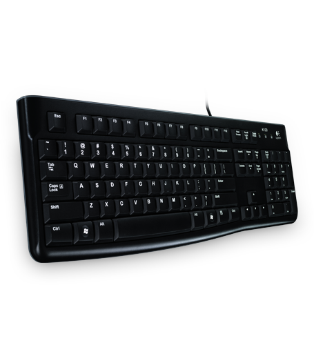 Billentyűzet Logitech K120 USB billentyűzet Black US