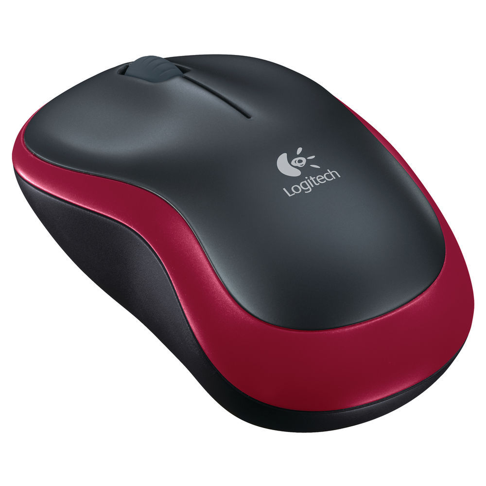 Egér Logitech M185 Wireless Mouse Red