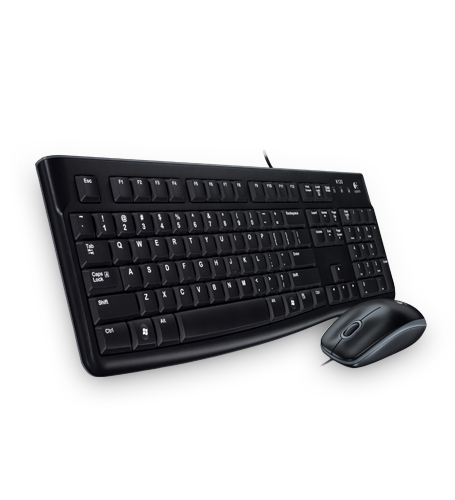 Billentyűzet Logitech MK120 USB billentyűzet + egér Black HU