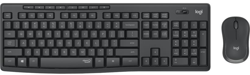 Billentyűzet Logitech MK295 Silent Wireless Combo Graphite UK