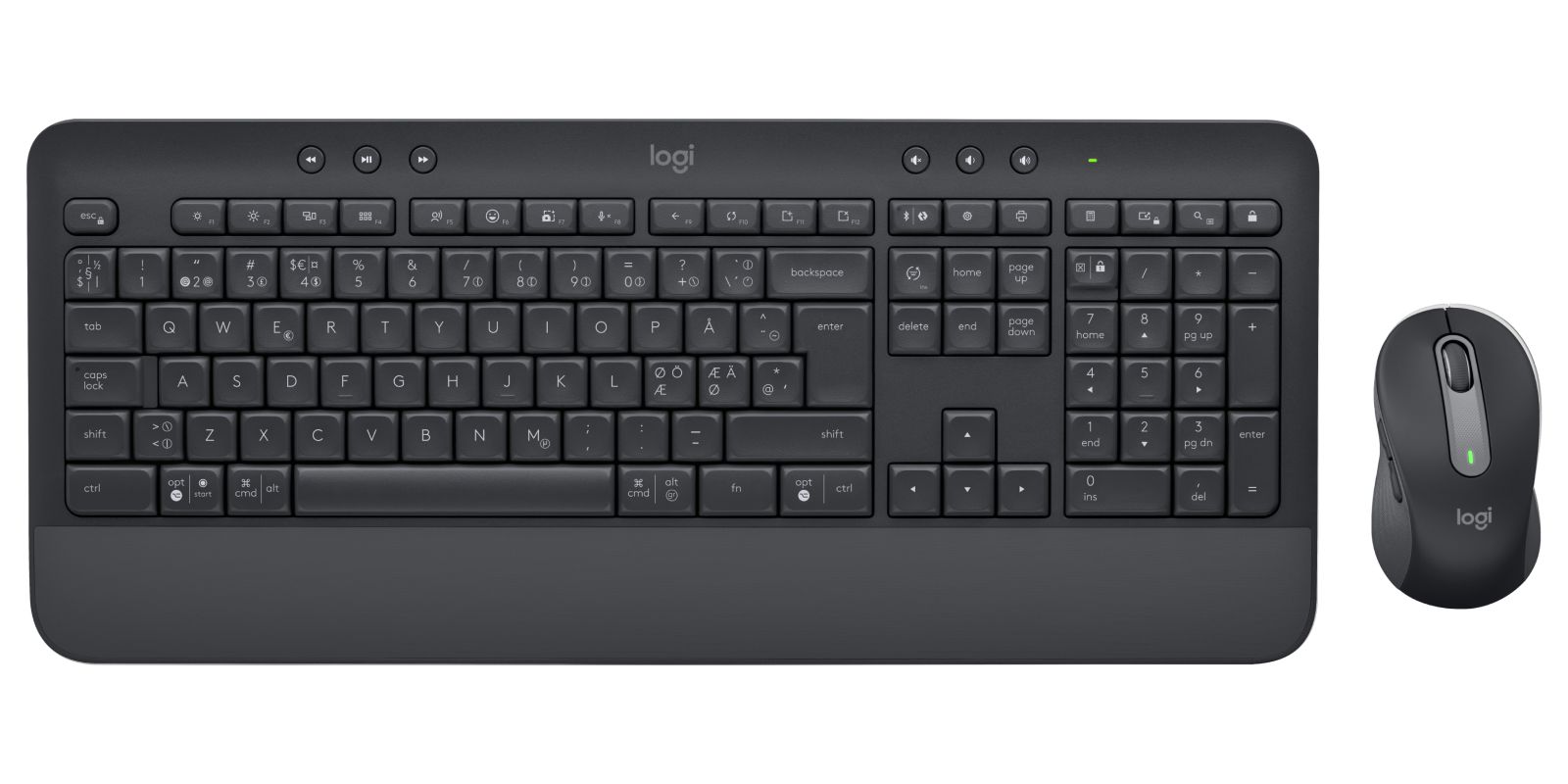 Billentyűzet Logitech Signature MK650 Combo for Business Wireless Keyboard+Mouse Graphite US