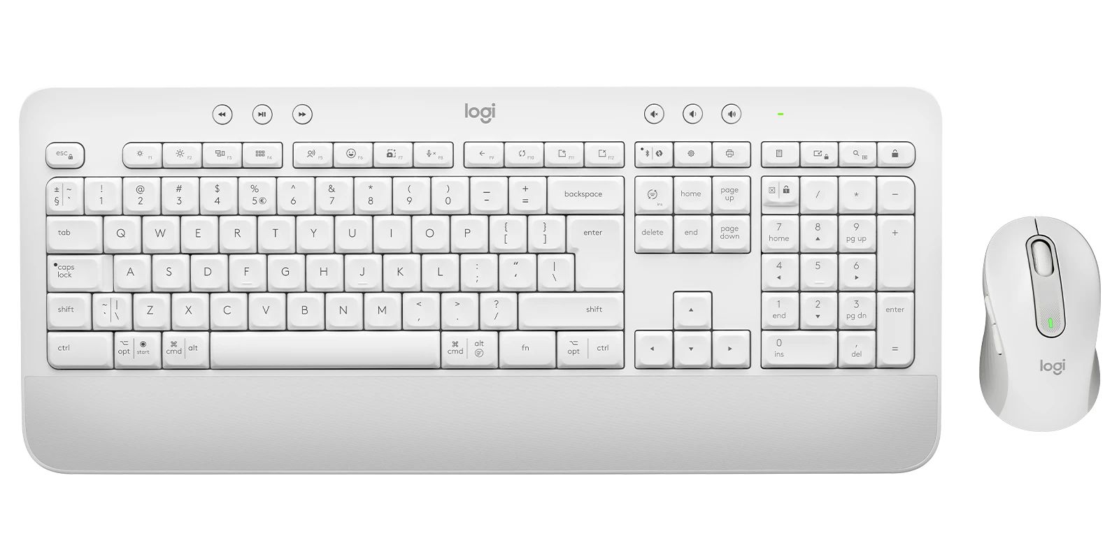 Billentyűzet Logitech Signature MK650 Combo for Business Wireless Keyboard+Mouse Off-White US