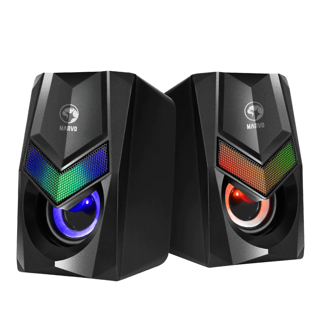 Hangszóró Marvo Havoc 10 2.0 Stereo RGB Gaming Speaker Black