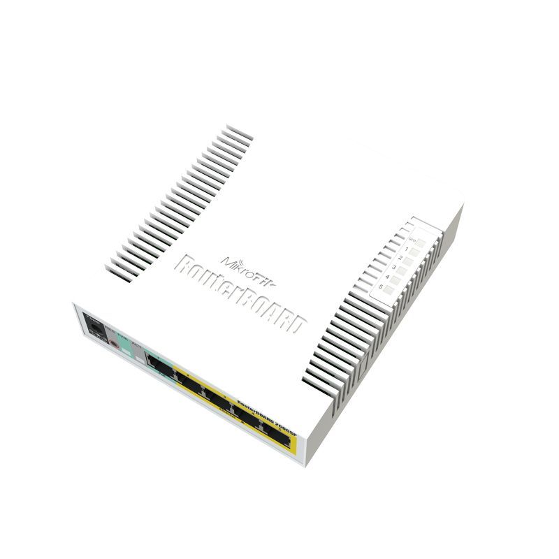 Switch Mikrotik RouterBoard RB260GSP/CSS106-1G-4P-1S 5port GbE 1xGbE SFP PoE switch