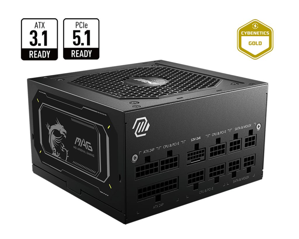 Tápegység Msi 750W 80+ Gold MAG A750GL PCIE5 II