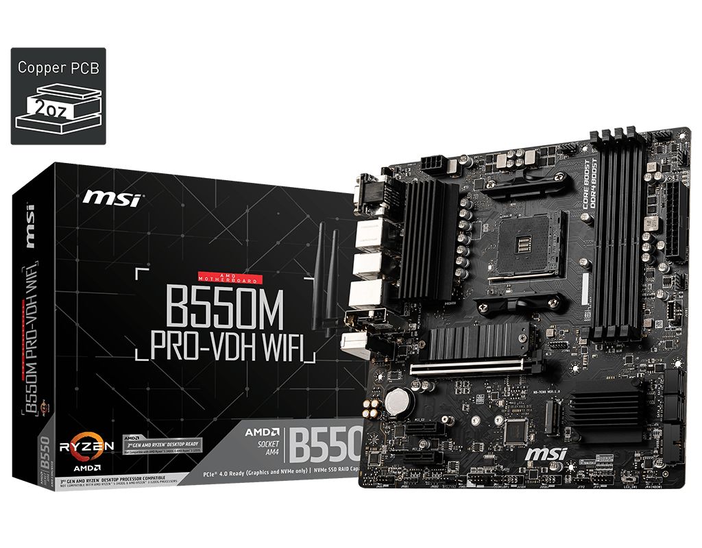 Alaplap Msi B550M PRO-VDH WIFI Alaplap Msi B550M PRO-VDH WIFI