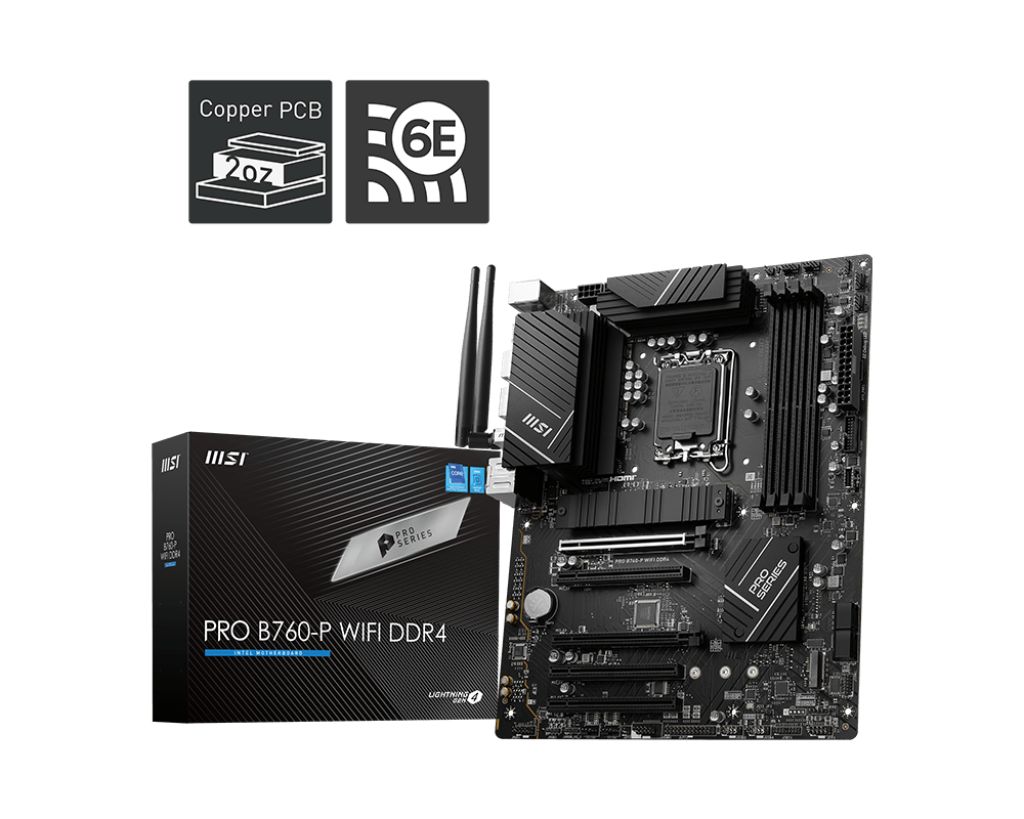 Alaplap Msi PRO B760-P WIFI DDR4 Alaplap Msi PRO B760-P WIFI DDR4