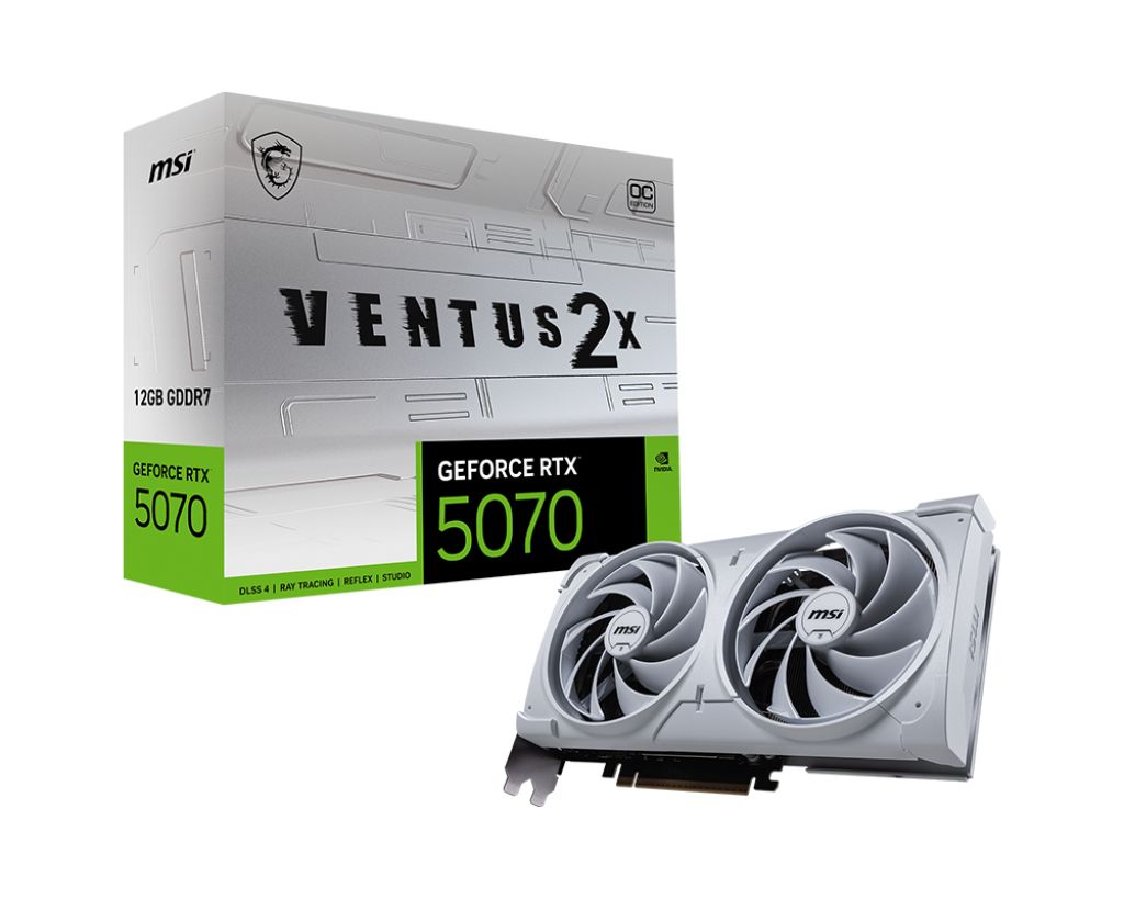 Videókártya Msi RTX5070 VENTUS 2X OC WHITE