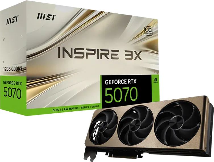Videókártya Msi RTX5070 12G INSPIRE 3X OC