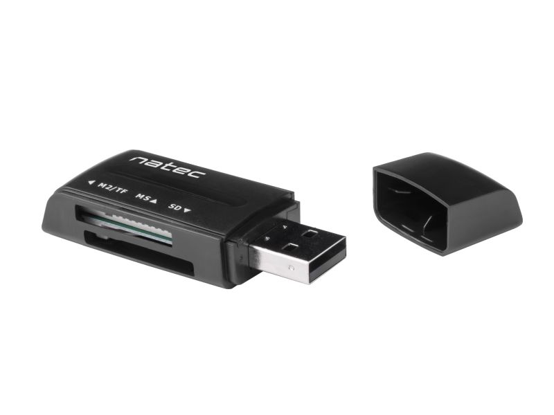 Kártyaolvasó natec Ant 3 USB2.0 Card Reader Black