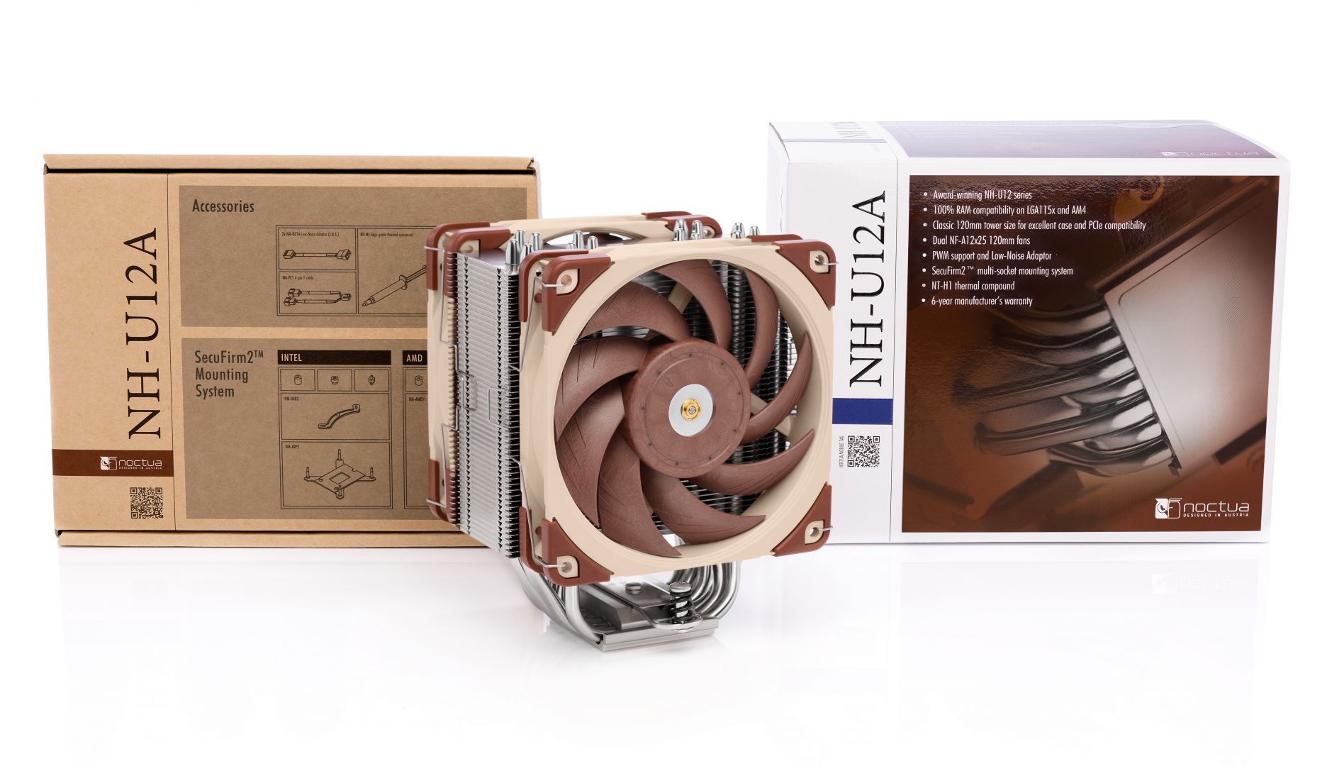 Ventilátorok, Hűtők, Előlapi panelek Noctua NH-U12A CPU Cooler